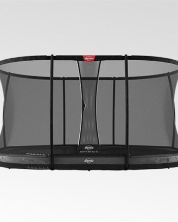 Grand Elite Inground Trampolin Grå Med Deluxe Sikkerhedsnet