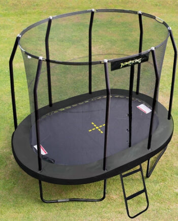 Jumpking Trampolin Oval Sort 350 244 Inkl Sikkerhedsnet