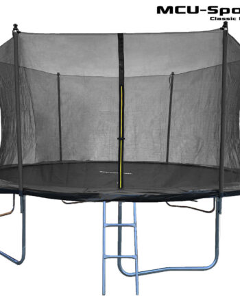 Mcu Sport Classic Plus V2   3m Trampolin  Sort  Sikkerhedsnet  Stige