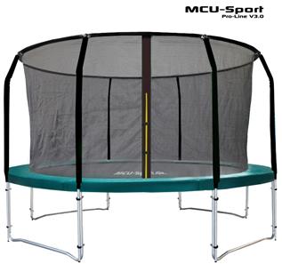 Mcu Sport Pro Line Trampolin Inkl Pro Inkl Sikkerhedsnet Grøn