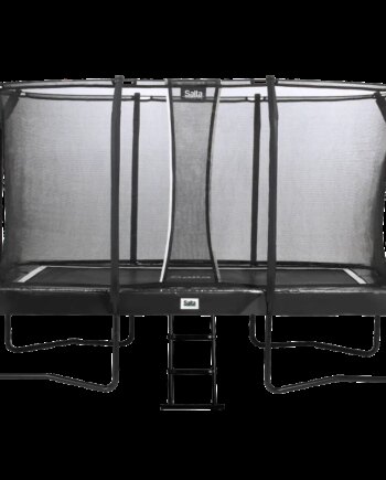 Salta Trampolin First Class Rektangulær 427x244 Sort Inkl Stige   Sikkerhedsnet 805 826