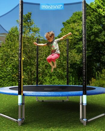 Trampolin 183 Komplet Sæt Inkl Sikkerhedsnet Kantbetræk Tilbehør