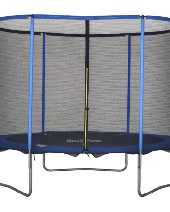 Trampolin Med Sikkerhedsnet Havetrampolin Til Indendørs Udendørs Brug Fitnesstrampolin Til Børn Voksne Stål Blåsort Til 113 ø305 248h