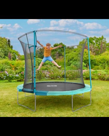 Trampolin Med Sikkerhedsnet ø305 Sort Blå