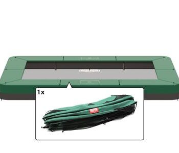 Ultim Firkantet Champion Kantpude Nedgravet Grøn 330 220