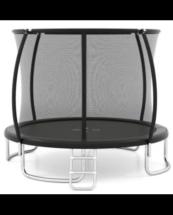 Luksus Trampolin Med Sikkerhedsnet H269 ø366 Sort