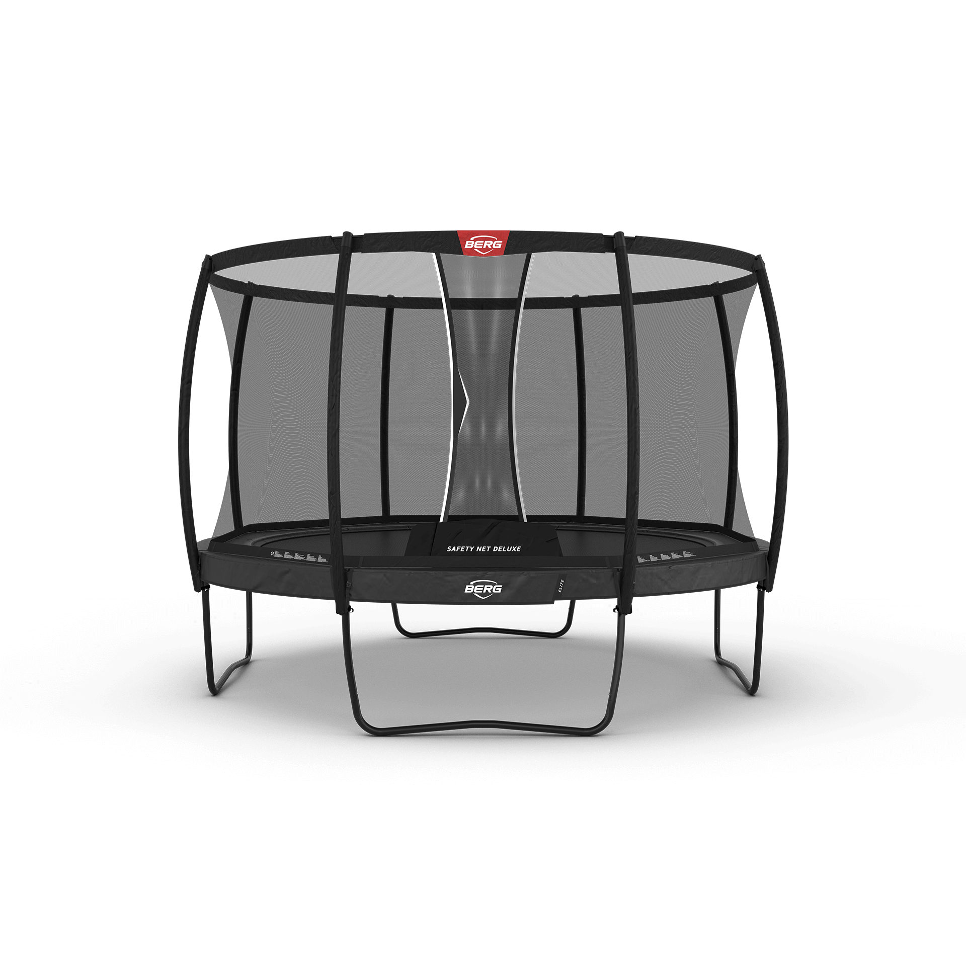 Berg Elite Regular 380 Grå Trampolin Safety Net Deluxe