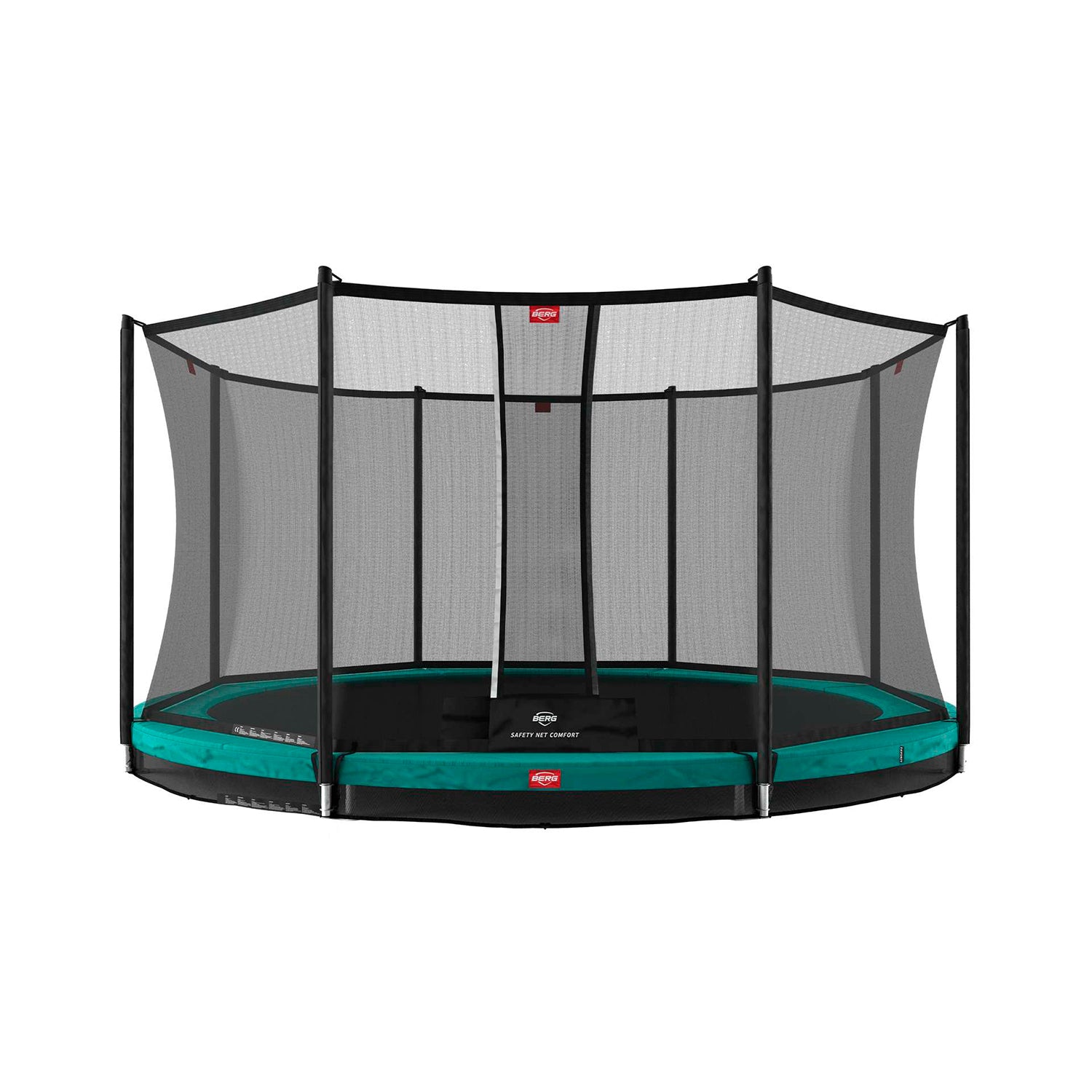 Berg Favorit Inground 380 Grøn Trampolin  Safety Net Comfort