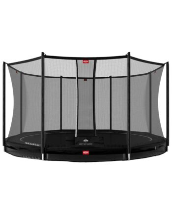 Berg Favorit Inground 430 Sort Trampolin  Safety Net Comfort