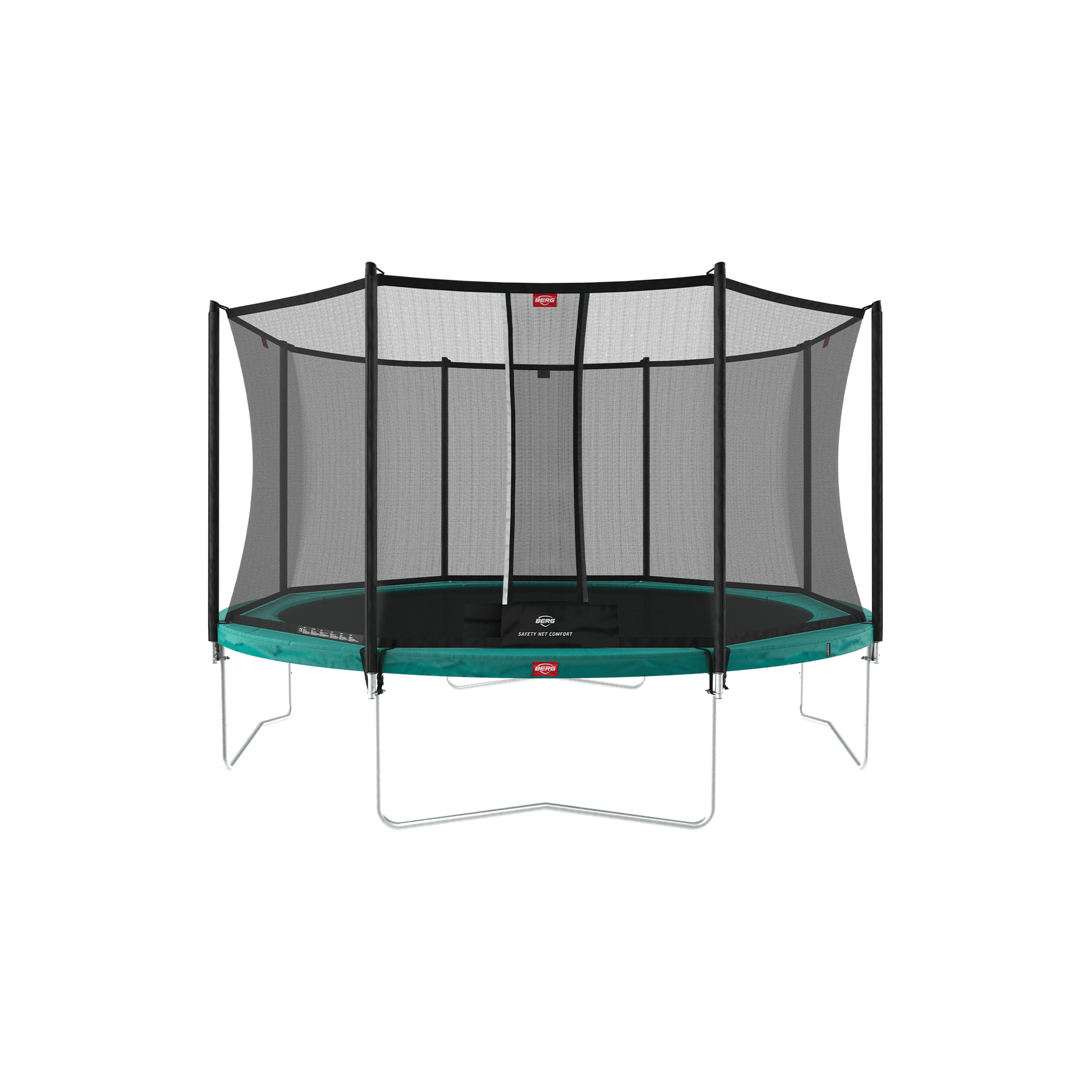 Berg Favorit Regular 430 Grøn Trampolin  Safety Net Comfort