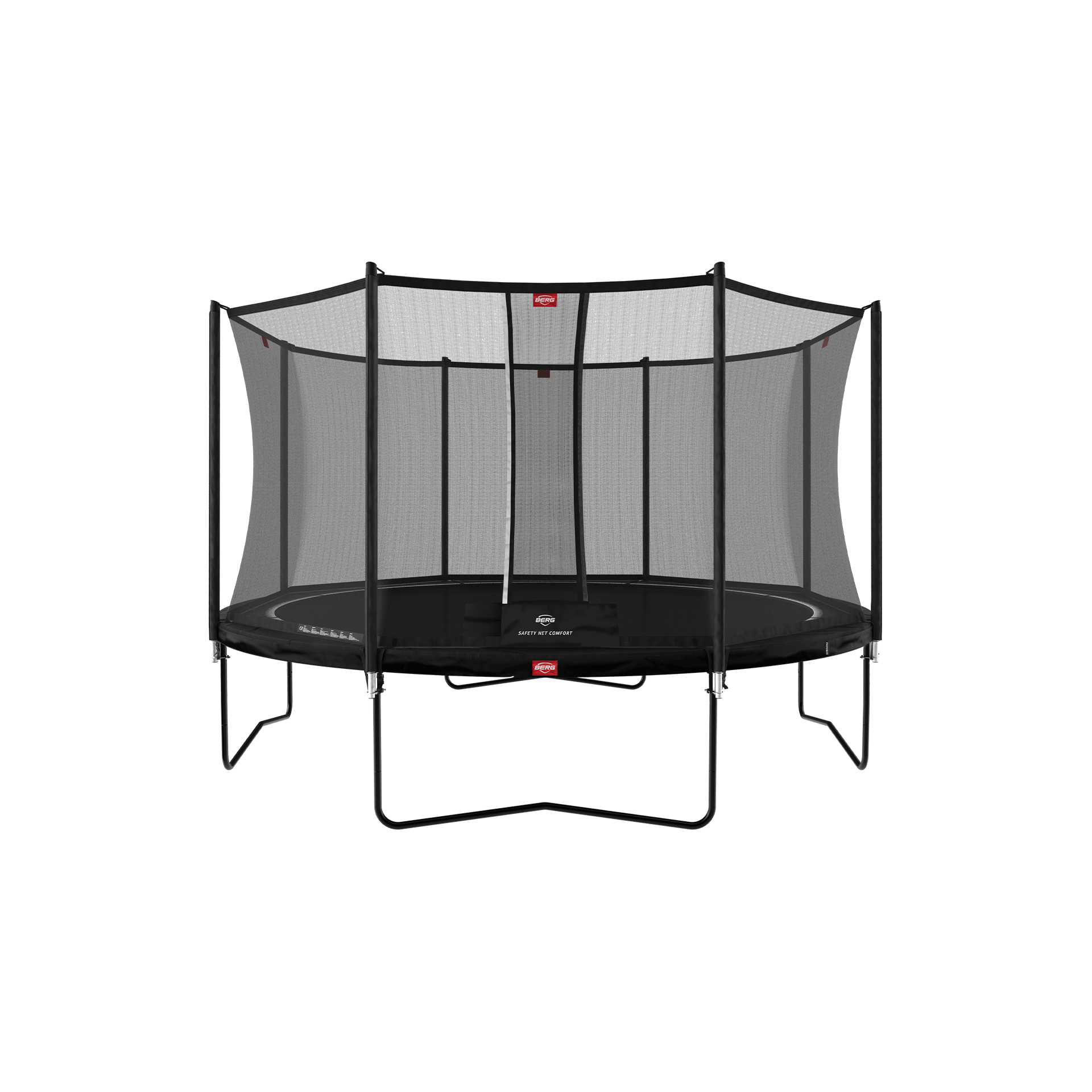 Berg Favorit Regular 430 Sort Trampolin  Safety Net Comfort