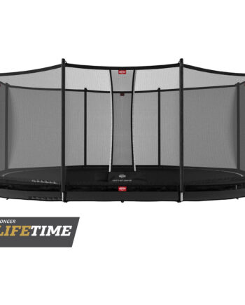 Berg Grand Favorit Inground Sort Trampolin 520x345 Med Comfort Sikkerhedsnet