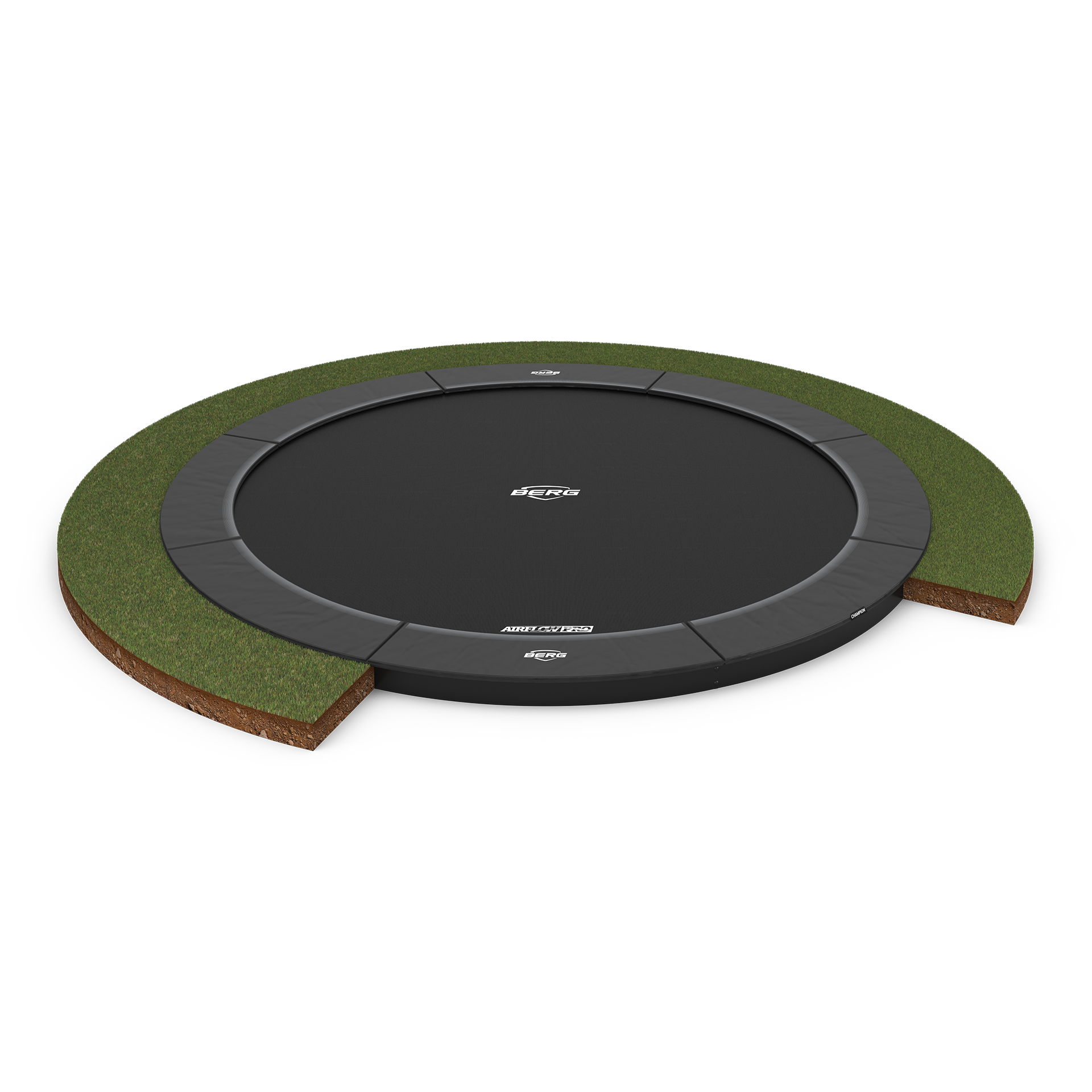 Berg Sports Champion Flatground 330 Grå Trampolin