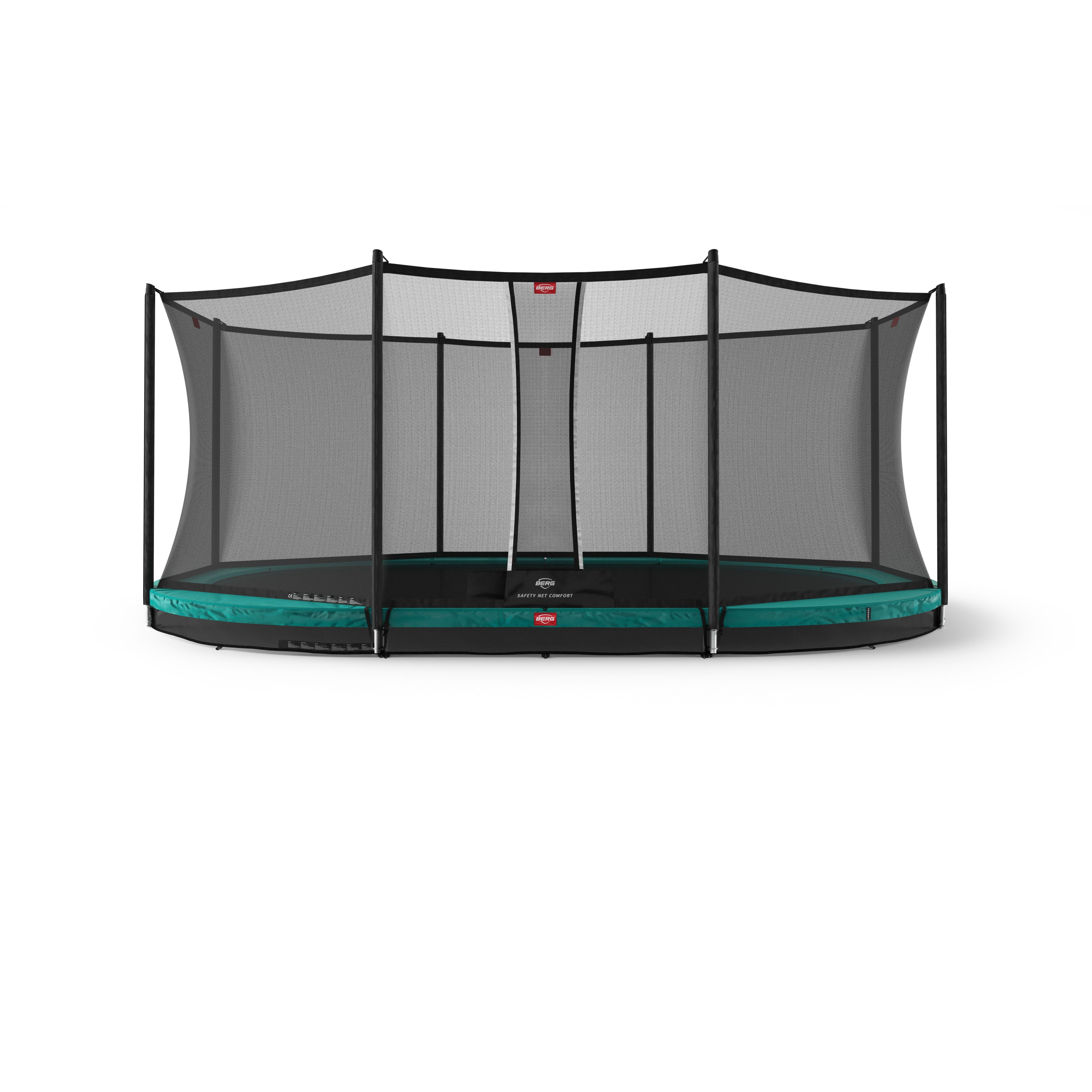 Berg Sports Grand Favorit Inground 520 Grøn Trampolin  Safety Net Comfort