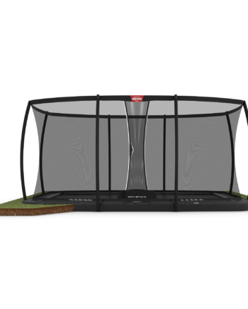 Berg Ultim Champion Flatground 500 Grå Trampolin  Safety Net Dlx