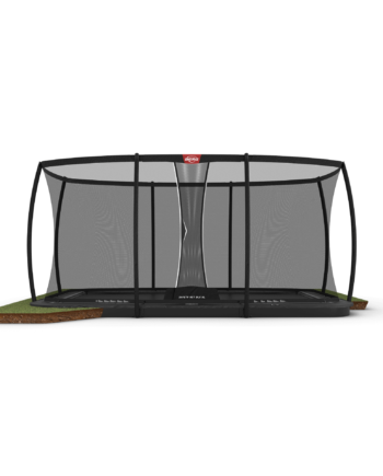 Berg Ultim Elite Flatground 500 Grå Trampolin  Safety Net Dlx