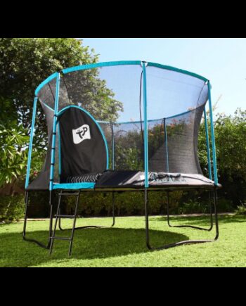 Genius Trampolin Med Sikkerhedsnet ø426 Sort Blå