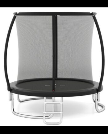 Luksus Trampolin Med Sikkerhedsnet H240 ø244 Sort