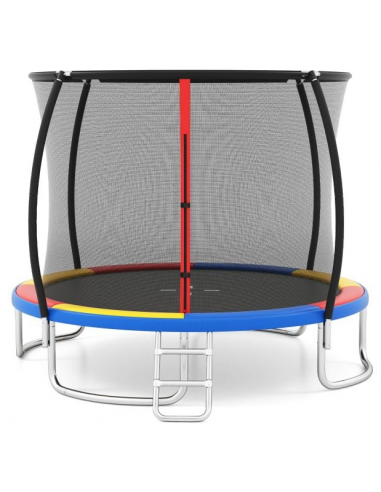 Luksus Trampolin Med Sikkerhedsnet H248 ø305 Multi