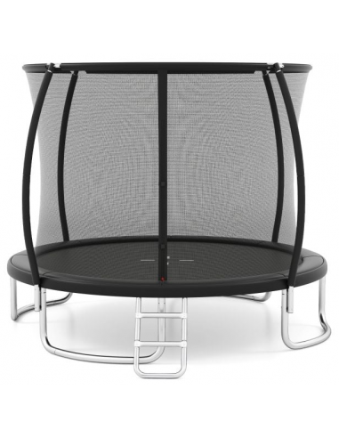 Luksus Trampolin Med Sikkerhedsnet H248 ø305 Sort