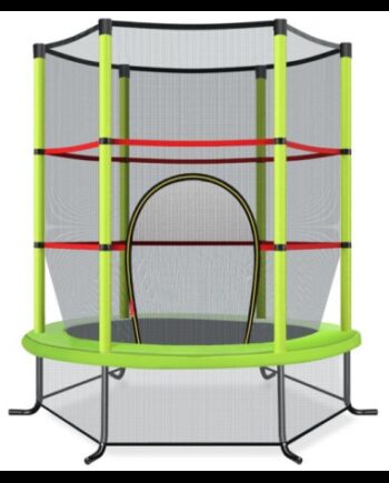 Trampolin Med Sikkerhedsnet H165 ø165 Grøn