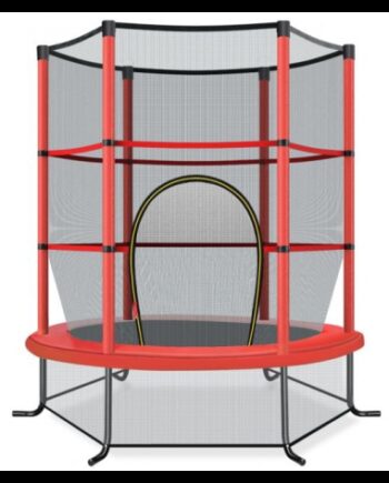 Trampolin Med Sikkerhedsnet H165 ø165 Rød
