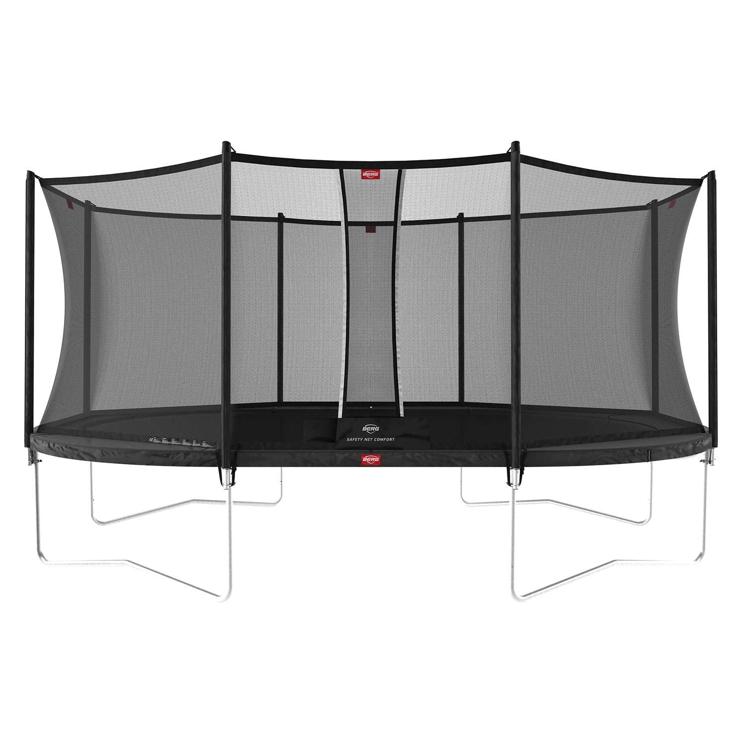 Berg Grand Favorit Regular 520 Grå Trampolin  Safety Net Comfort