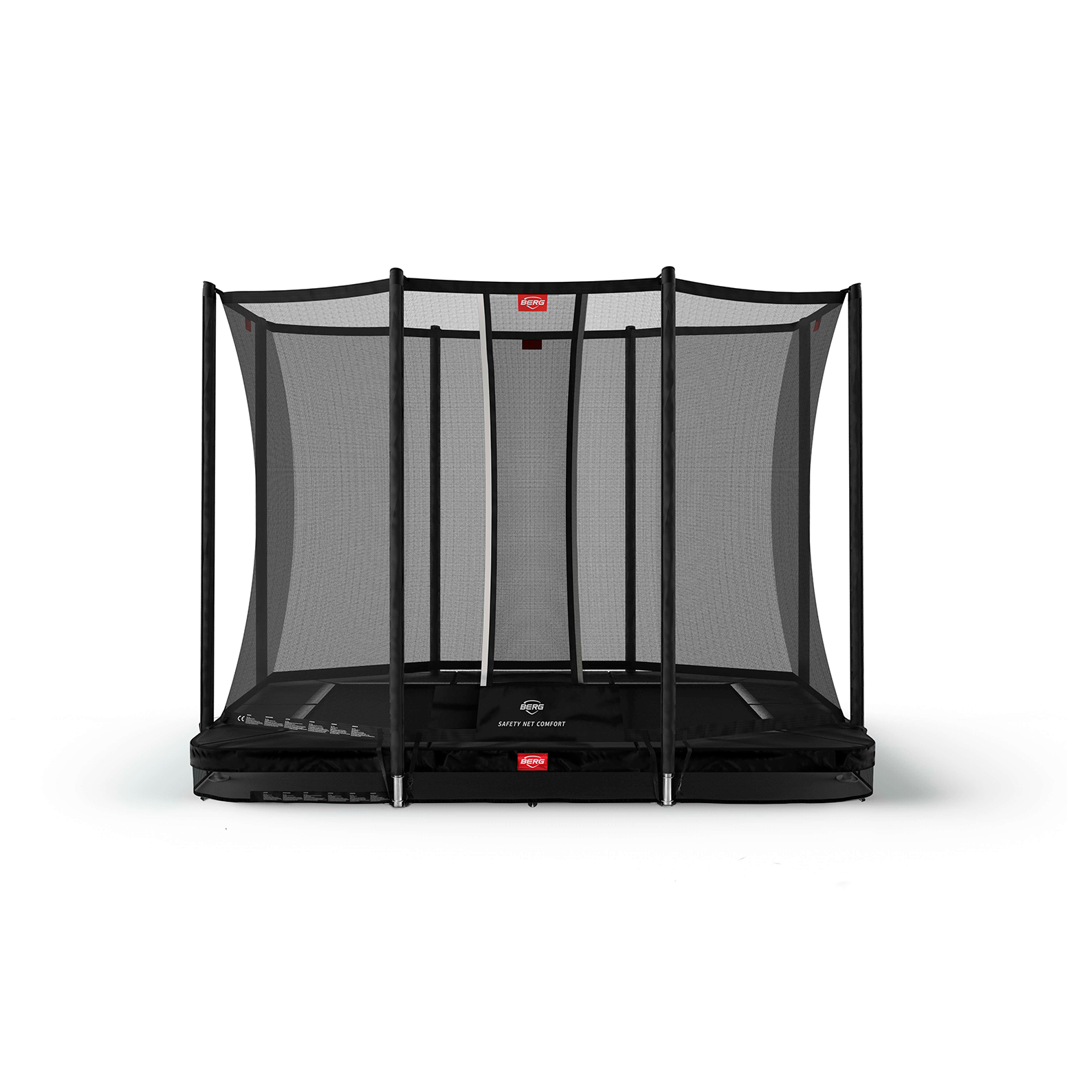 Berg Ultim Favorit Inground 280 Sort Trampolin Safety Net Comfort