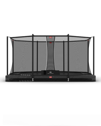 Berg Ultim Favorit Inground 410 Grå Trampolin  Safety Net Comfort