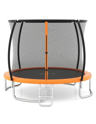 Luksus Trampolin Med Sikkerhedsnet H248 ø305 Orange
