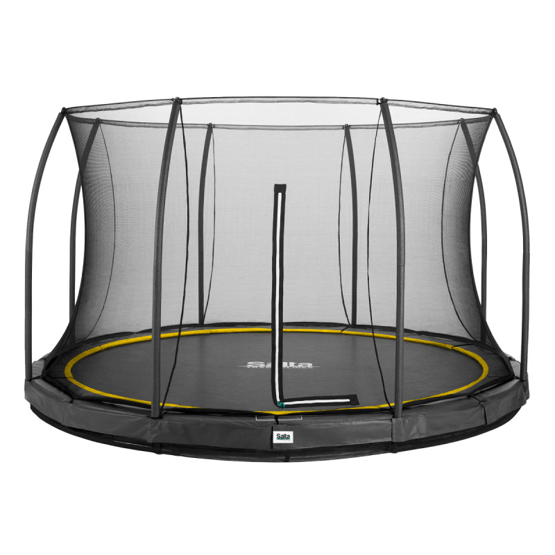 Salta Comfort Edition Ground Trampolin Inkl Sikkerhedsnet ø366 Sort