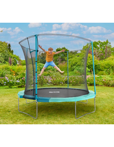 Trampolin Med Sikkerhedsnet ø305 Sort Blå